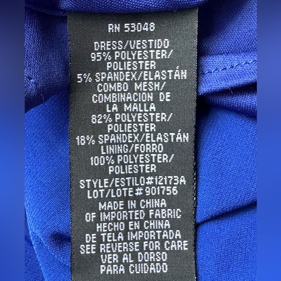 Morgan & Co. Royal Blue Long Special Occasion Dress Juniors 13 - Picture 11 of 12